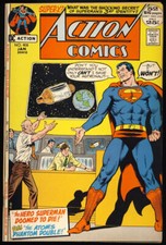 ACTION COMICS #408 1972 CASI NUEVO- 9,2 "El héroe Superman condenado a morir" SUPERMAN