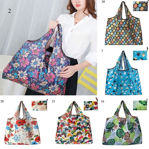 Borsa per la spesa grande riutilizzabile resistente pieghevole borsa per la spesa borsa a mano - Foto 2 di 44