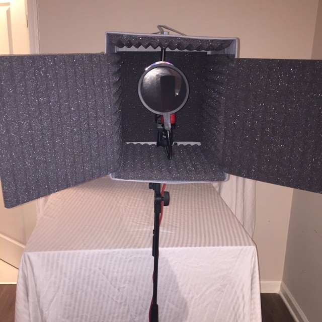 MICROPHONE STAND SOUNDPROOF BOOTH PORTABLEVOCALBOOTH eBay