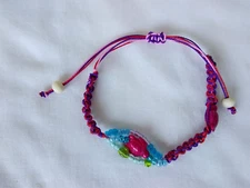 Anklet /Bracelet Macrame Braided Cord Adj Unisex 7-14" Boho Chic US Seller New