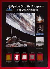 SPACE SHUTTLE PROGRAM 5 MISSION FLOWN IN SPACE ARTIFACTS RELICS PRESENTATION