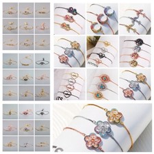 10Pcs Wholesale Women Adjust Cubic Zircon Bracelet Bangle Gifts for Women Girls