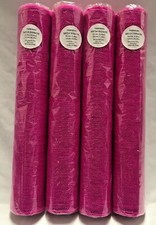 10 Yards Long x 20.5 Wide Mesh Ribbon HOT PINK 4 Rolls Free Shipping