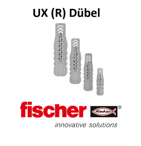FISCHER  DUOPOWER  SX PLUS  UX (R)  DÜBEL 4 5 6 8 10 12 14 mm Universaldübel - Bild 6 von 7