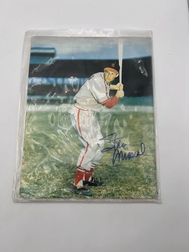 Stan Musial Autographed Baseball Hobby And News Magazine Auto