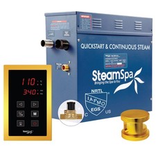 SteamSpa OAT900-A Oasis 9 KW QuickStart Steam Bath Generator - Gold