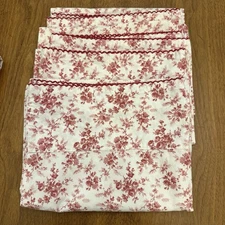 Vtg Eddie Bauer Home SET 4 Queen Standard Pillowcases  20”x 31” PORTUGAL Cotton