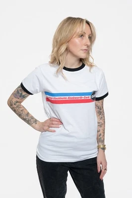 Oasis 1996 Tour Horizontal Stripes Ringer T Shirt - Bild 1 von 4