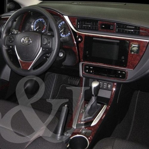 For Toyota Corolla 17-19 B&I 2D Real Blue Carbon Fiber Medium Dash Kit 33 Pcs - Picture 2 of 2