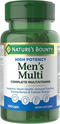 Nature s Bounty High Potency Men s Complete Multivitamin 100 Caplets EXP 09/27