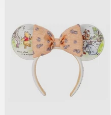 Authentic Disney Parks Winnie the Pooh and Pals Ear Headband Adult NWT 2025 RARE