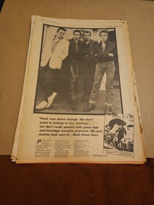 The Clash Original 1979 3 Page Music Press Interview/ Article