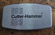Vintage ZIPPO Eaton Cutler Hammer Advertising Two Blade Pocket Knife Money Clip