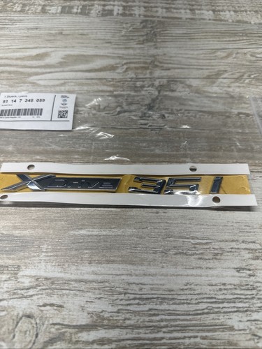For BMW F15 F16 X5 X6 xDrive35i Front Left or Right Door Emblem Genuine - Picture 2 of 7