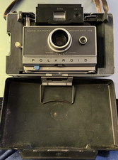 2 Vintage Polaroid Land Cameras 100 250 w/Cases Manual Untested