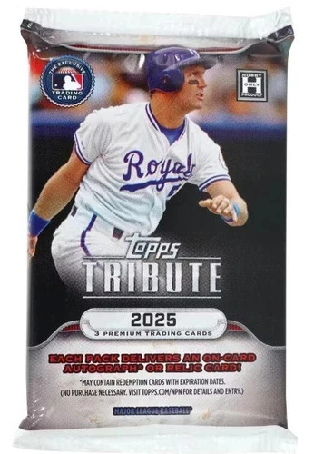 1x Pack of 2025 Topps Tribute Baseball Hobby Pack