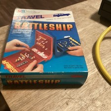 Vintage 1986 Travel BATTLESHIP Game by Milton Bradley