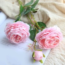 Create an Enchanting Ambiance with 3 Head Rose Peony Artificial Flower