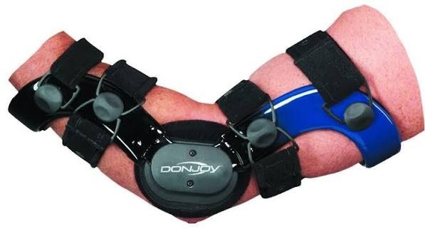 New Don Joy Defiance Model Adjustable Elbow Brace With Extra Pads &Amp; Bag