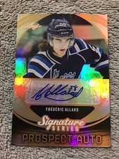 2015 Leaf Signature Series FREDERIC ALLARD Rookie RC Prospect Autograph Predator
