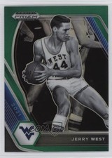 2021-22 Panini Prizm Draft Picks Green Prizm Jerry West #100 HOF w5b
