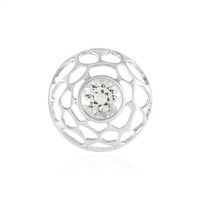 Cavill WeißEr Topas AnhäNger 2,22Ct Silber 925 Platiniert Modern Rund