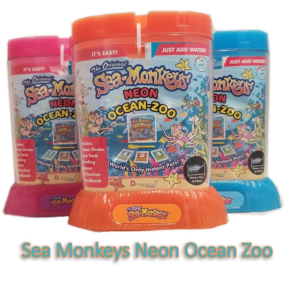 Sea Monkeys Neon Ocean-Zoo Toy Kit - 6 Piece for sale online | eBay