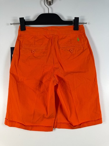 BNWT Polo Ralph Lauren Kid Boys Flat Front Swim Chino Bermuda Shorts Orange Sz 8 - Picture 9 of 11