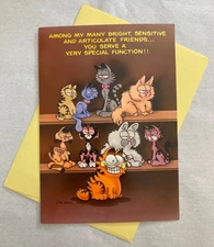 Garfield Among My Many Friends You Serve a Special Function Card Jim Davis
