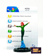 DC Heroclix Mera 028 w/ Card 75th Anniversary Set