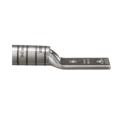 Panduit Pan-Lug LCD2-38D-Q Comp. Lug, Tin Plt Copper, Strt, Two 3/8'' Stud, PK 15