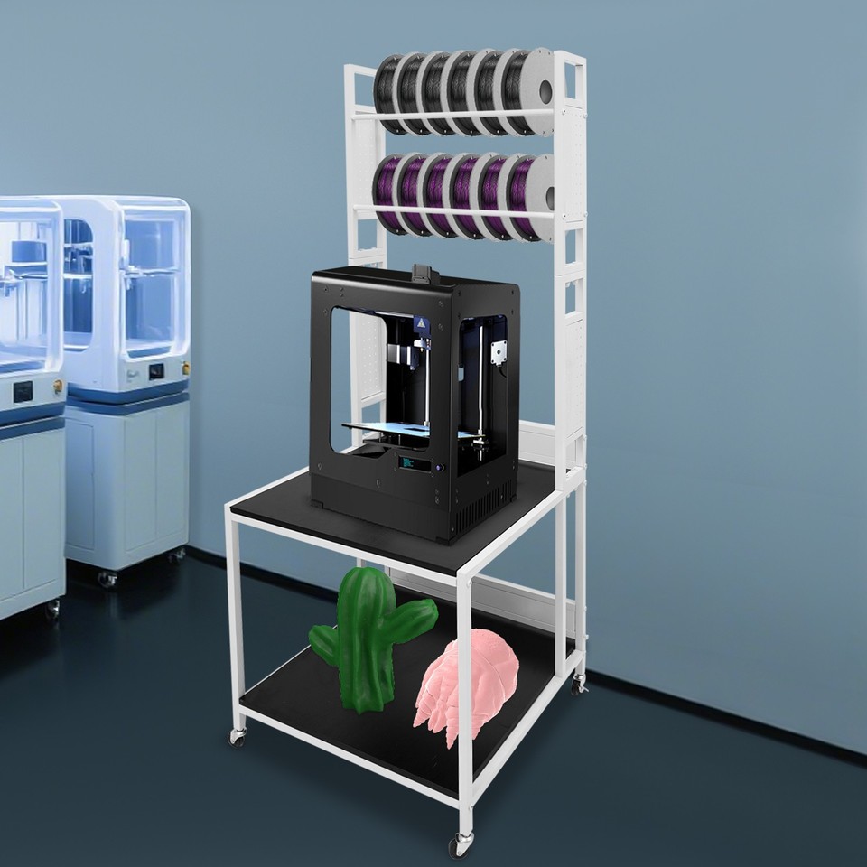 3D Printer Stand Heavy Duty Mobile Printer Table with Wheels for Studio ...