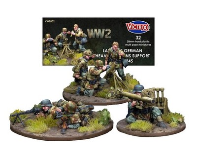 VICTRIX German Heavy Weapons Support (x32 Figures) - 28mm WW2