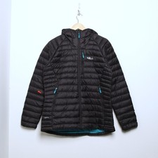 RAB Women's Microlight Alpine Long Jacket Black SIZE 14(W)