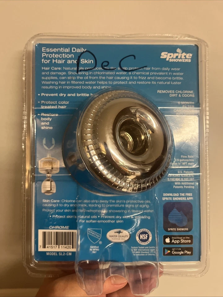 Sprite Ducha Pura Piel de Cabello Suave SL2-CM Filtro de Ducha Universal Cromo (B1-E4) Foto 3 de 4