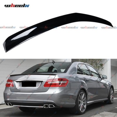 Sport Heckspoiler Lippe Schwarz Glanz für Mercedes E W212 Limo 09-16