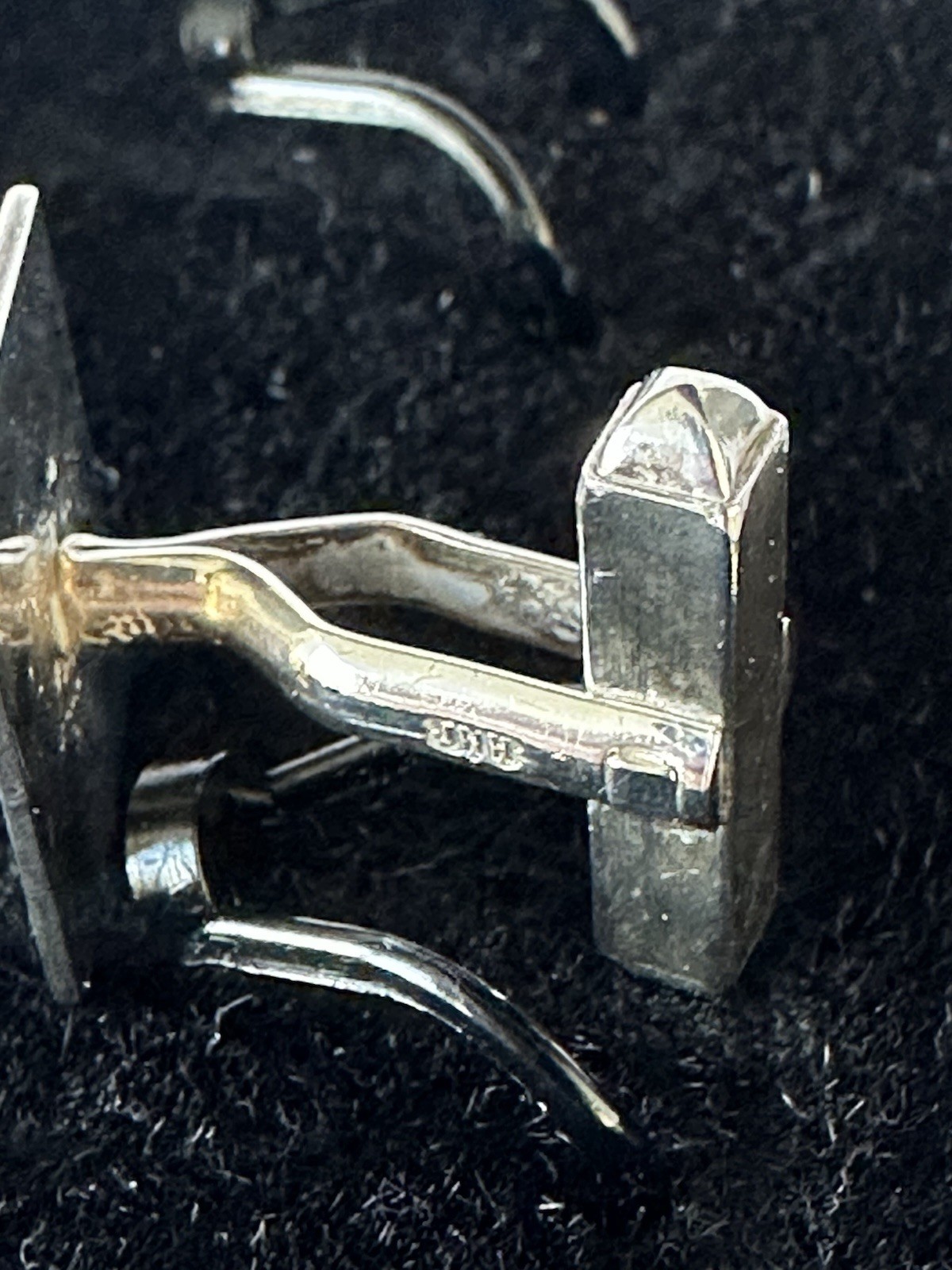 Solid 925 silver Hallmarked Cufflinks Great Quali… - image 4