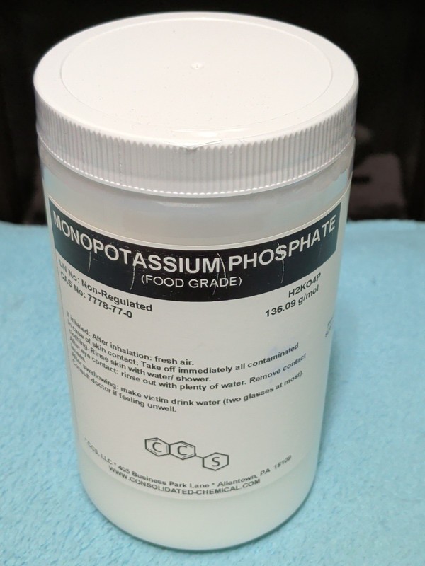 Monopotassium Phosphate 2.2 Lbs Sealed Food Grade 