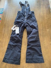 Obermeyer Girls' Anya Bib Pants Size Small 8 Black Ski Snowboard