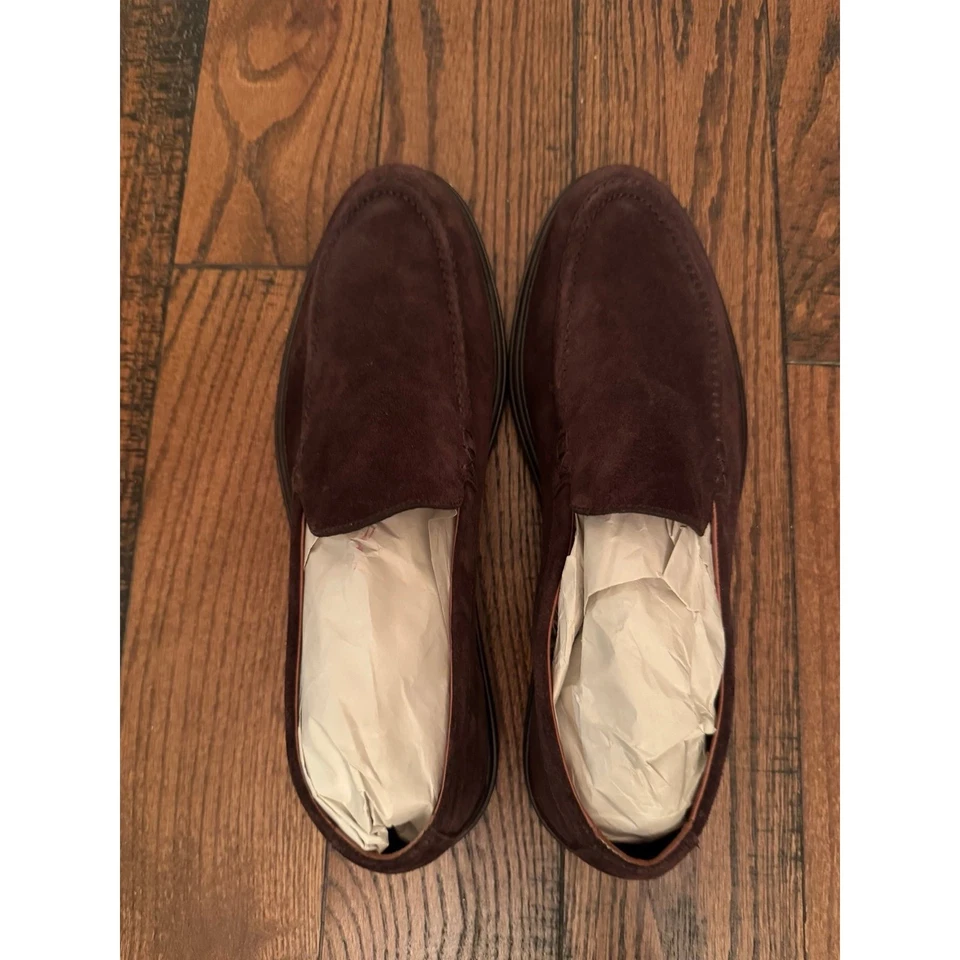 Peter Millar Crafted Venetian Suede Leather Loafer Espresso - Image 4 of 4