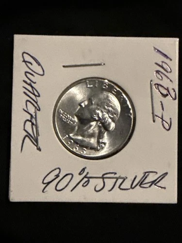1963 (P) Washington Quarter BU BEAUTY 90% Silver