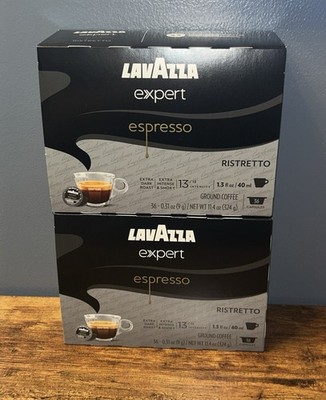 2 Boxes, Lavazza Expert Ristretto Espresso Capsules 36 Count Box EXP 04/30/2027