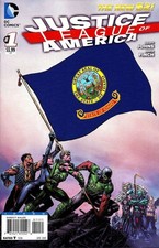 Justice League of America (3rd Series) #1R VF/NM; DC | New 52 Idaho Flag Variant