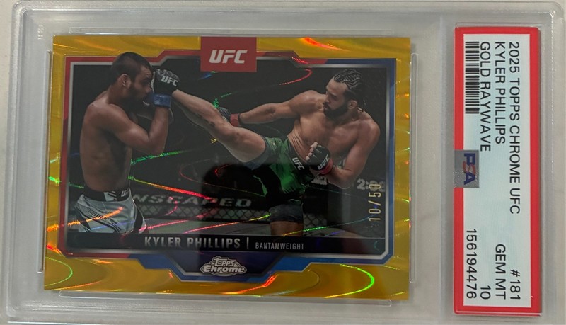 UFC 7 Card PSA Graded Lot features 4 numbered & 1 autograph