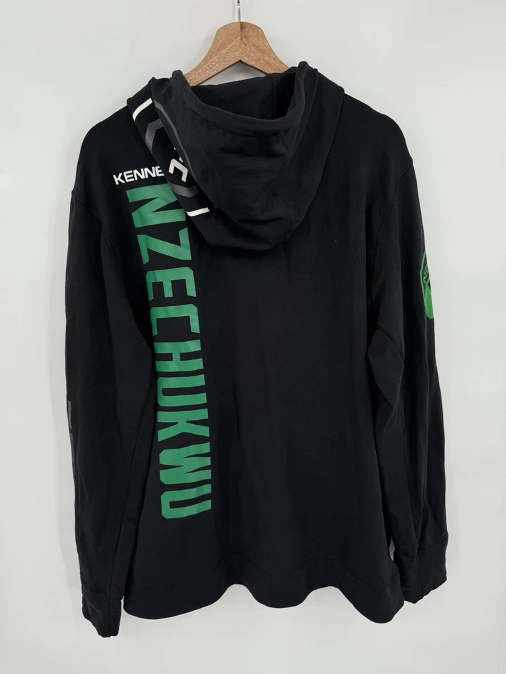 UFC Reebok Hoodie Mens XL Black Full Zip Fight Night Walkout MMA Team Nzechukwu - Image 2 of 4
