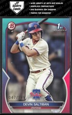 2023 Bowman Draft Devin Saltiban BD-2 1st Aqua Gradient /199 Phillies