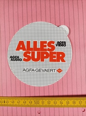 Sticker Aufkleber Reklame Werbung : AGFA-GEVAERT - Alles Super - Audio/Video