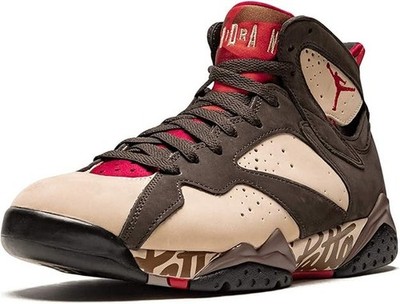 AIR JORDAN 7 VII RETRO PATTA  SHIMMER TOUGH RED VELVET BROWN AT3375-200 SZ 12