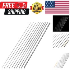 156pcs 40cm Lengh Straight Stainless Steel Spring Wire Assortment Kit, 13 Dif...