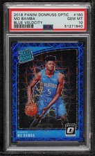 2018 Donruss Optic Rated Rookie Blue Velocity Prizm Mo Bamba PSA 10 GEM MT 02au